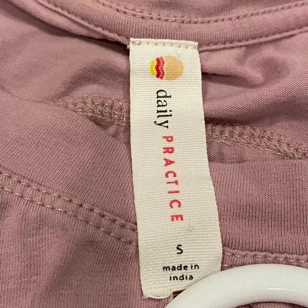 Anthropologie Daily Practice Womens Long Sleeve Seamed Tee Size S Lilac Purple - Picture 4 of 6